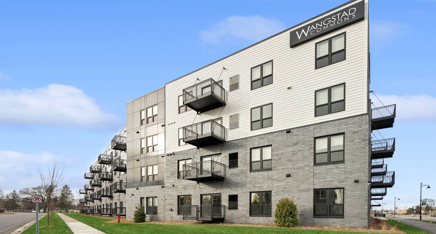 Wangstad Commons exterior balconies