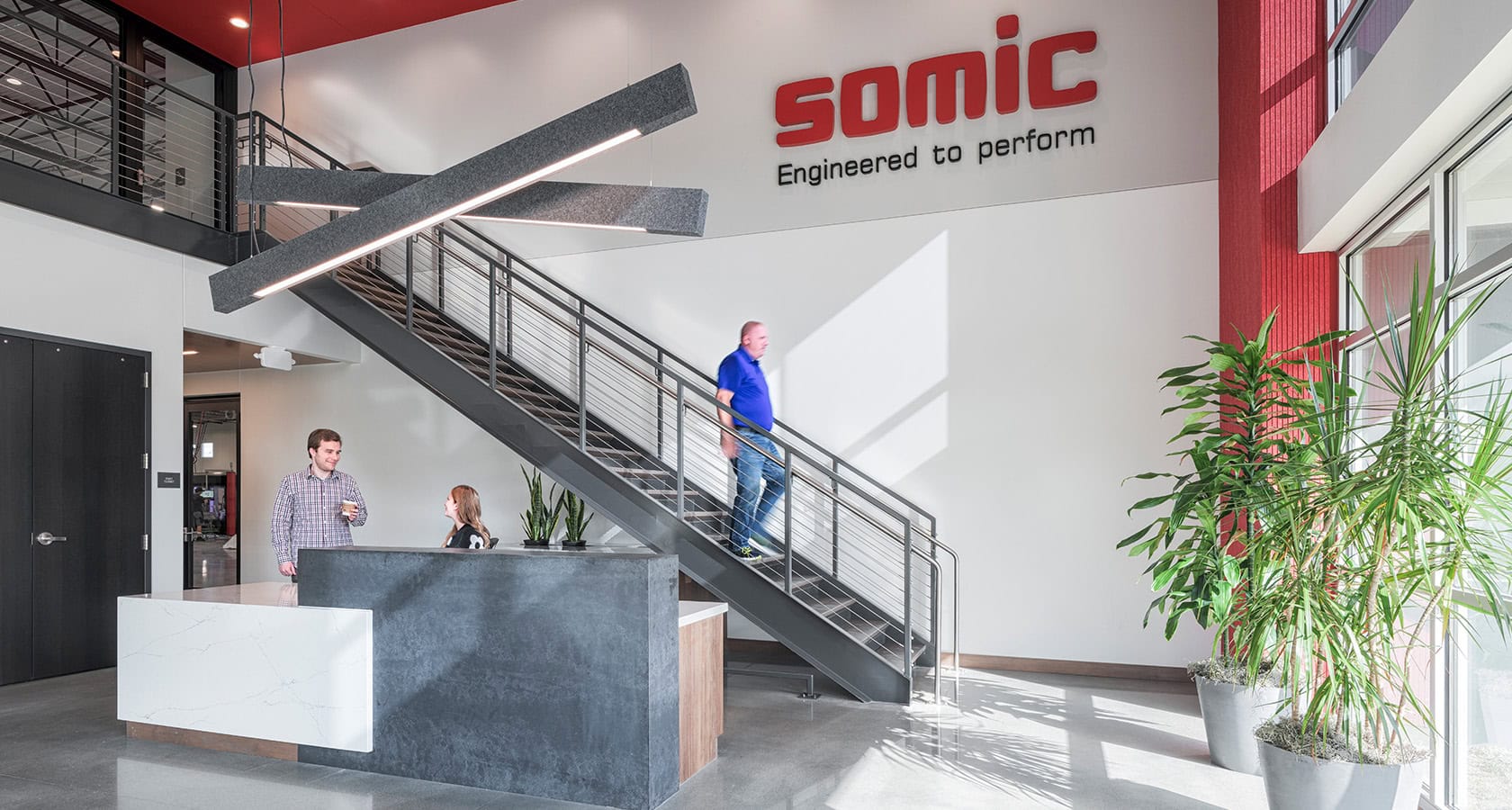 SOMIC Packaging interior lobby