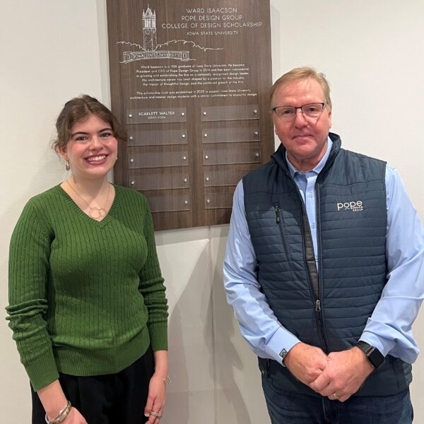 Ward Isaacson Pope Design Group ISU College of Design Scholarship Recipient