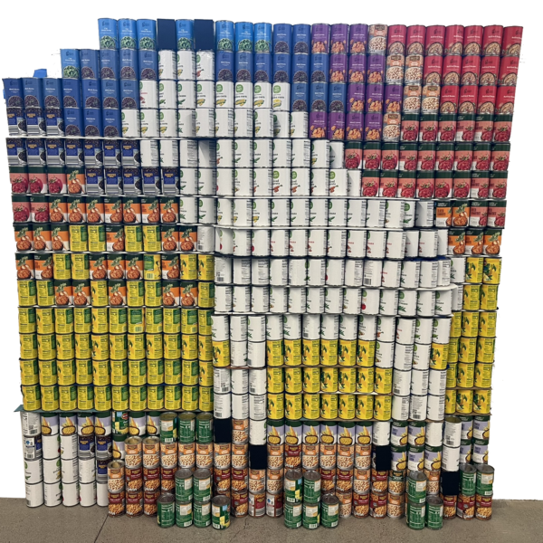 Goat foodstruction sculpture