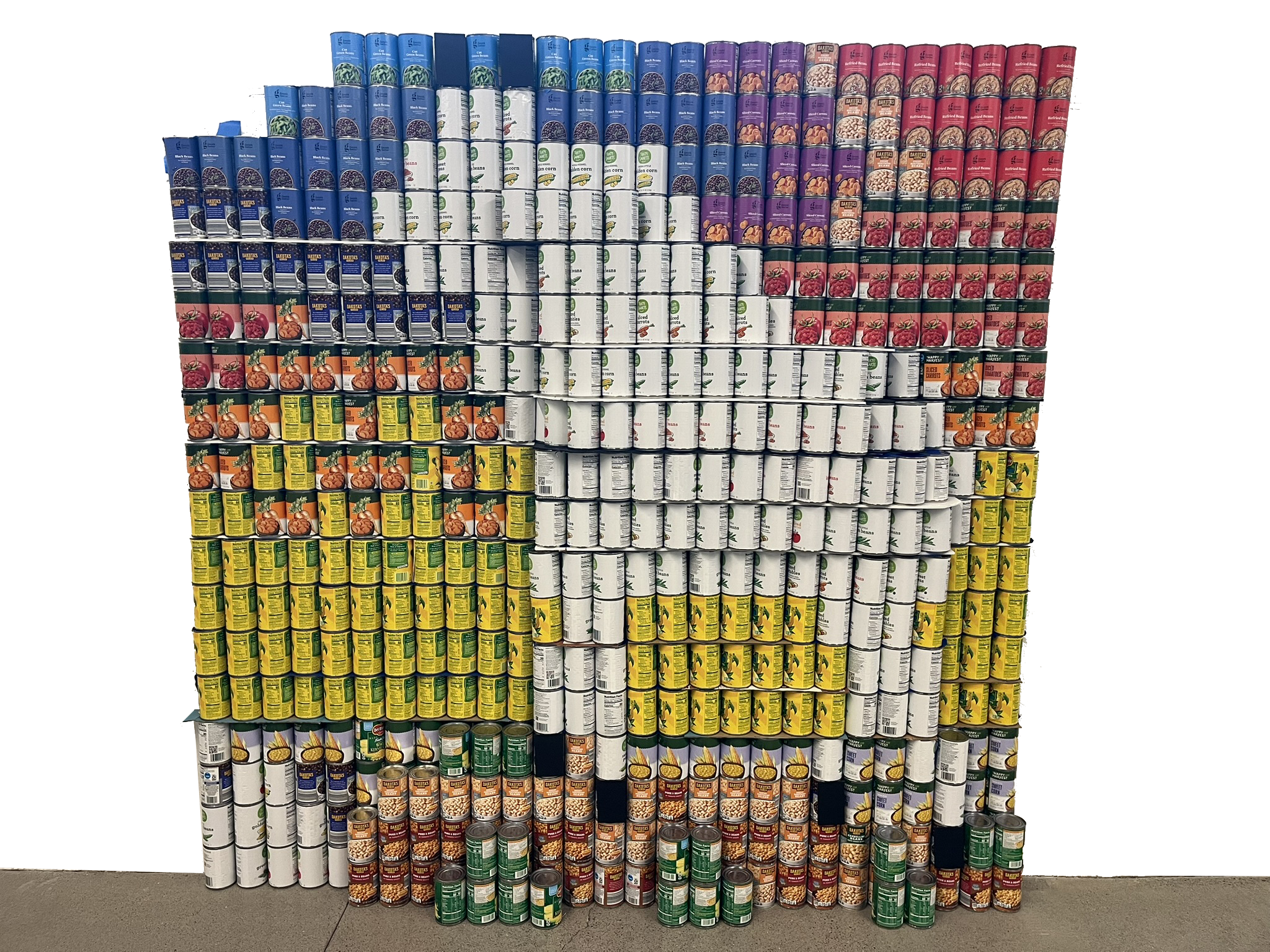 Goat foodstruction sculpture